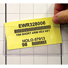 clear pouch adhesive card holder with bar code datacard