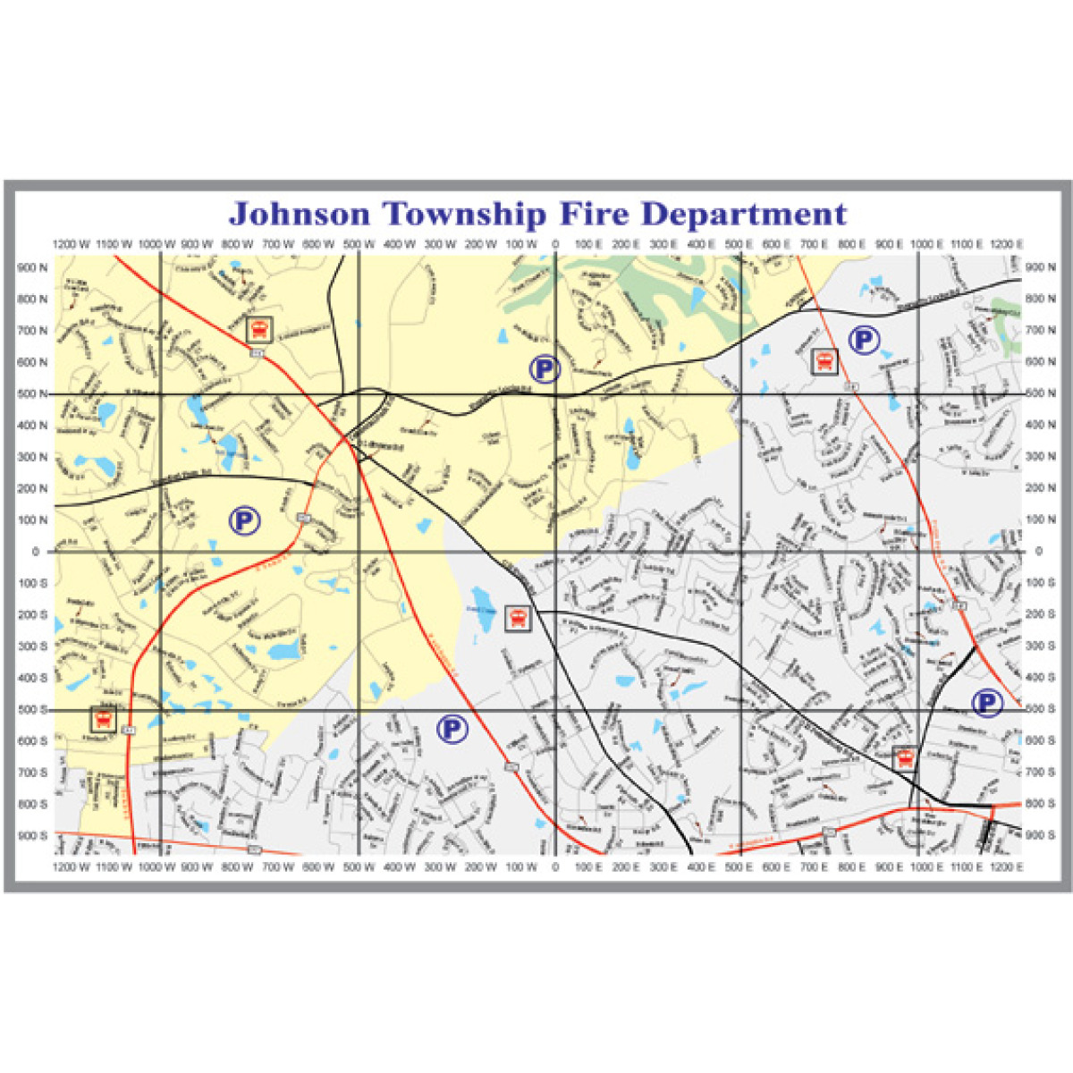 fire department whiteboard map