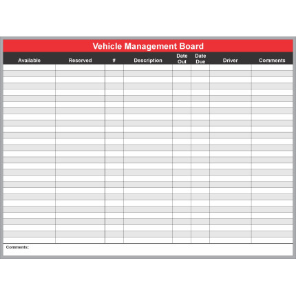 vehicle reservation scheduling board kit vehicle reservation scheduling board kit