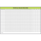 Monthly Vehicle Sales Tracker Whiteboard