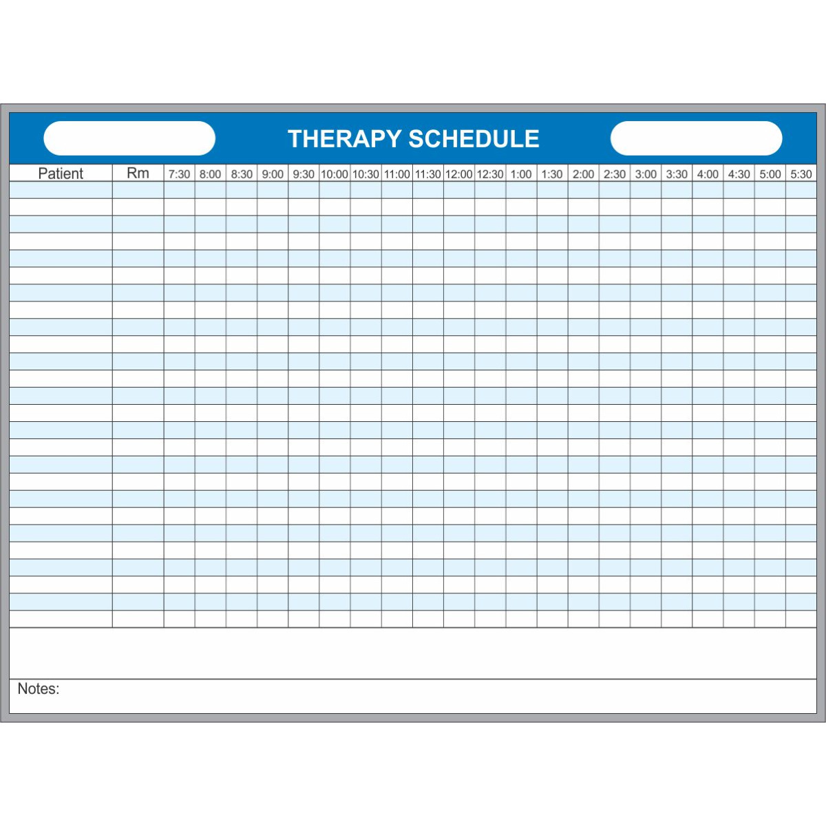 Therapy Schedule Board Therapy Schedule Board