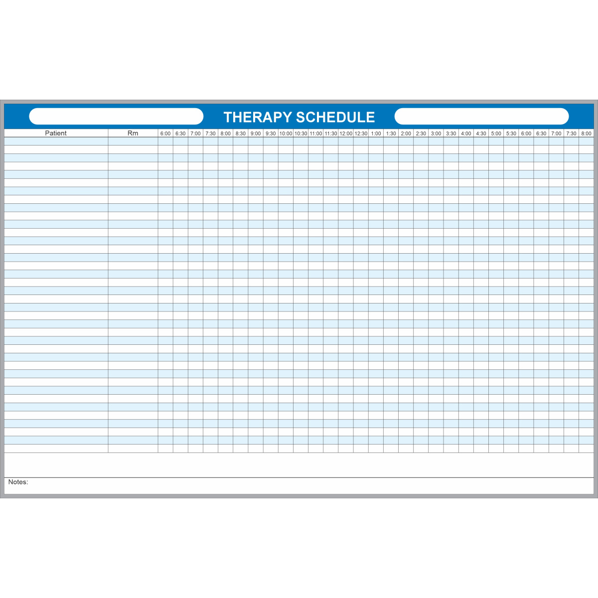 Therapy Schedule Board 4x6