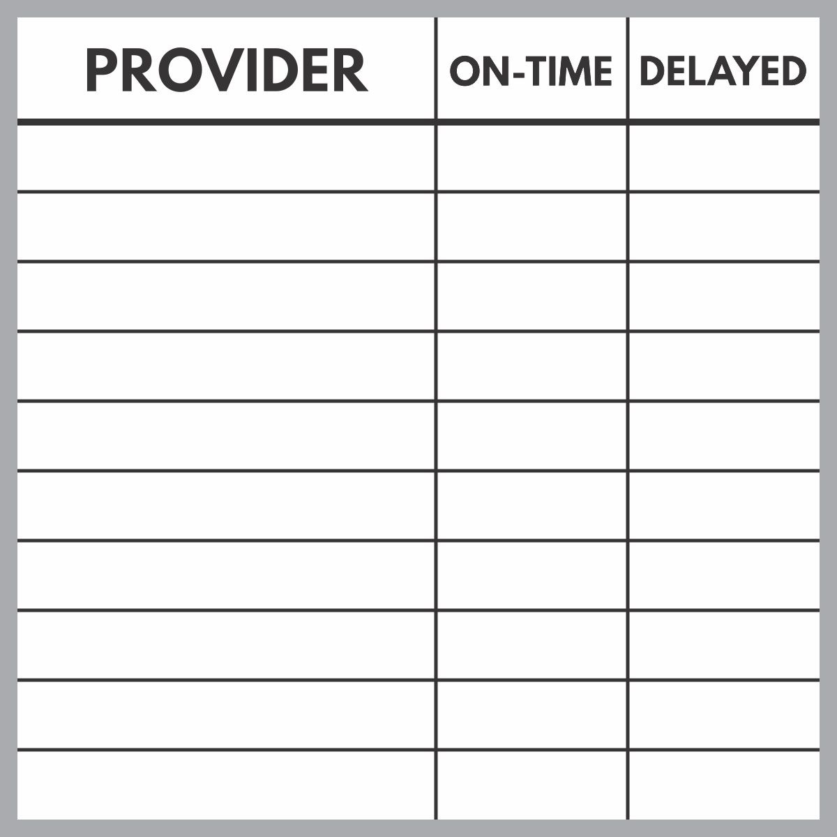 Blank Appointment On Time Whiteboard