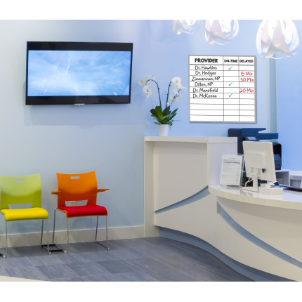 Appointment On Time Whiteboard in Reception Room Appointment On Time Whiteboard in Reception Room
