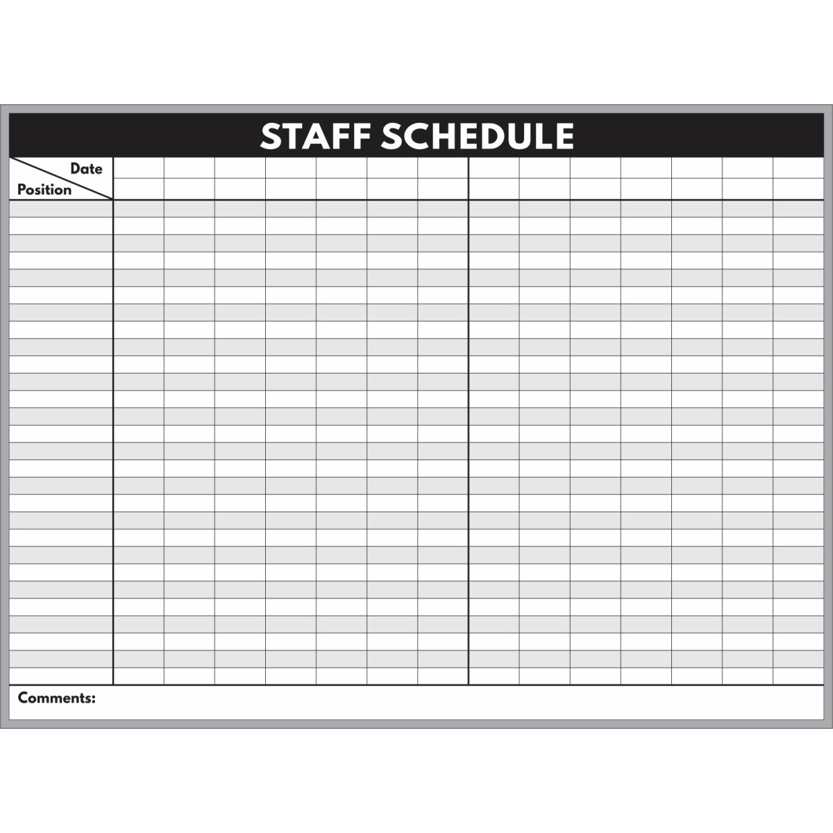 staff schedule whiteboard staff schedule whiteboard