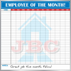 employee of the month recognition whiteboard