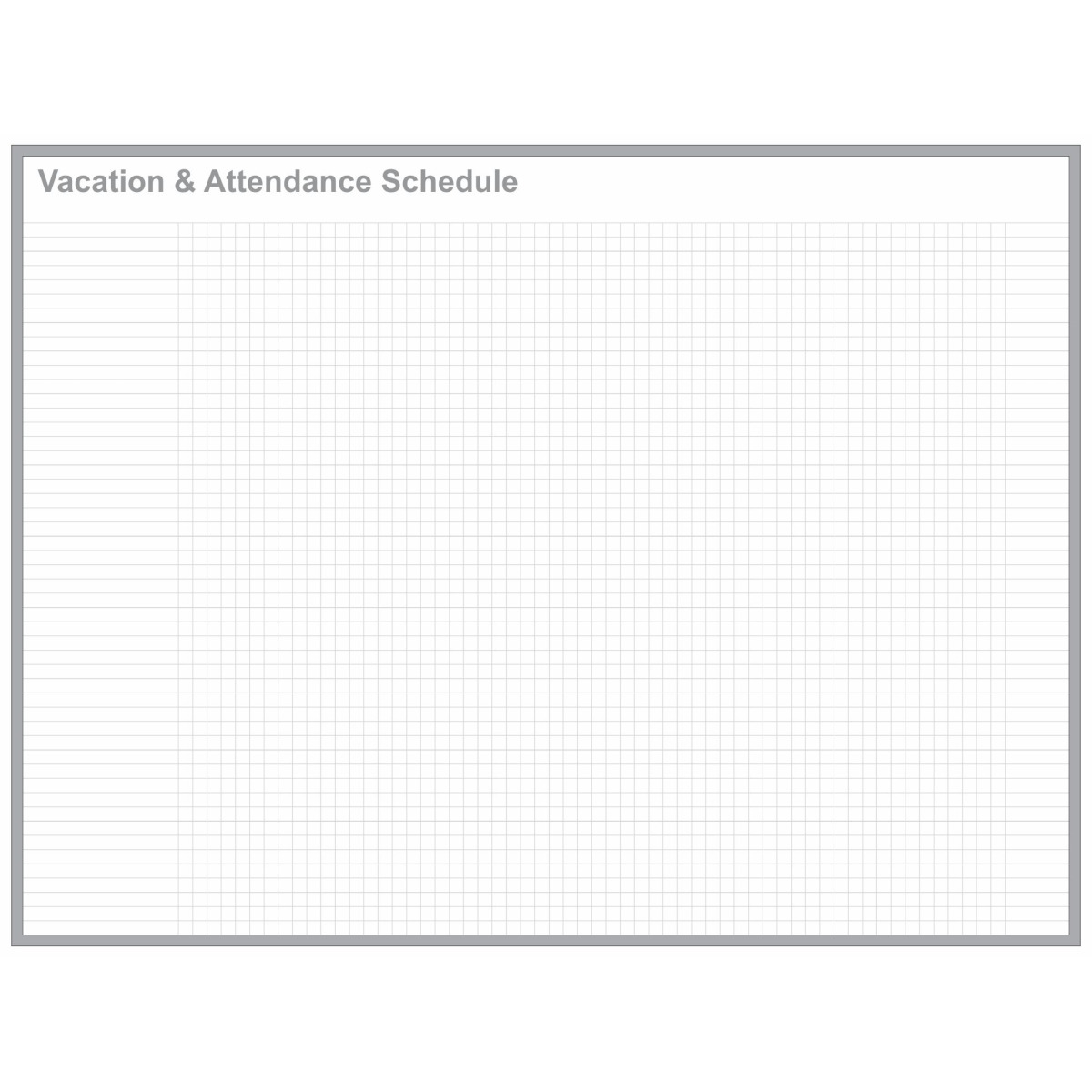 Vacation & Attendance blank board