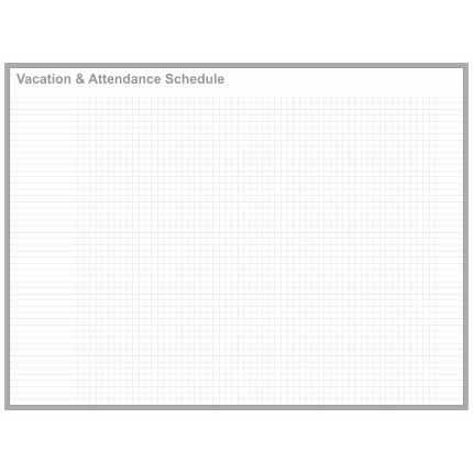 Vacation & Attendance blank board