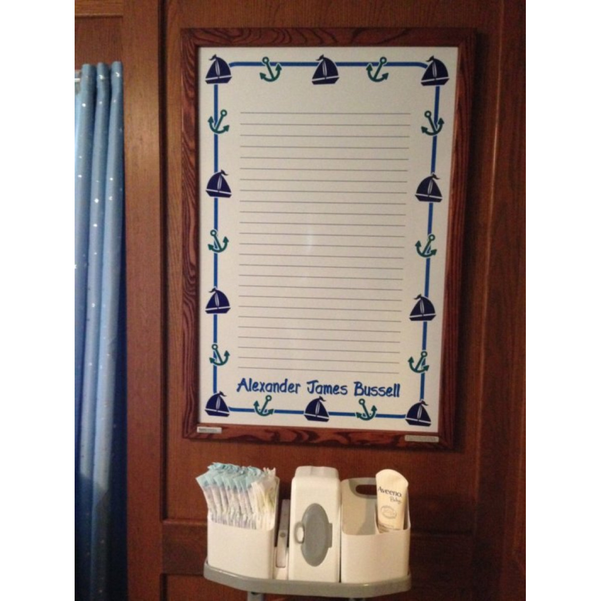 Baby Room Custom Whiteboard
