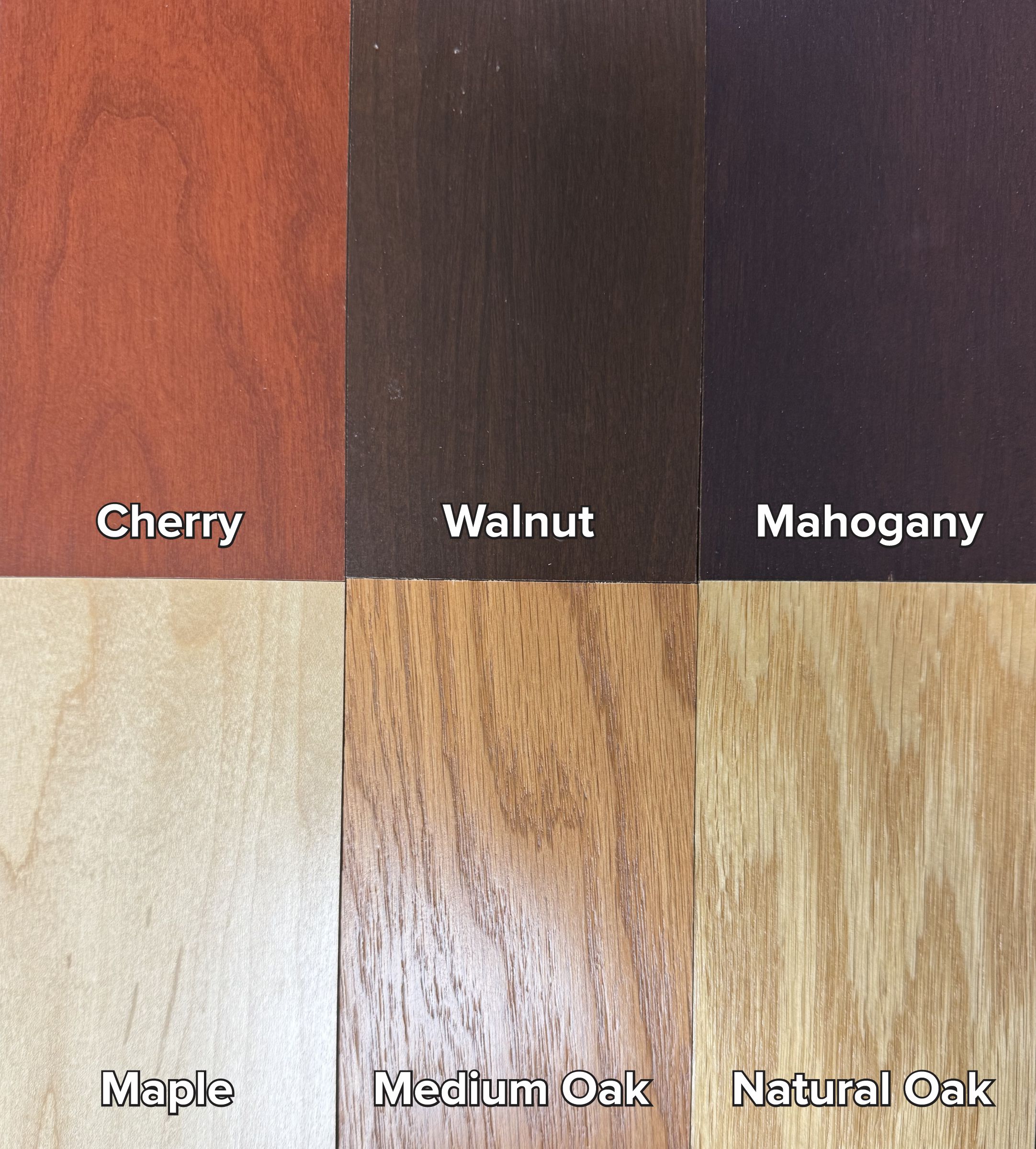 WOOD COLOR CHOICES