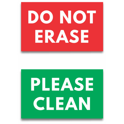 red and green magnet to indicate clean or do not erase red and green magnet to indicate clean or do not erase