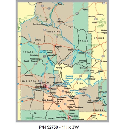 County Map Whiteboard Design