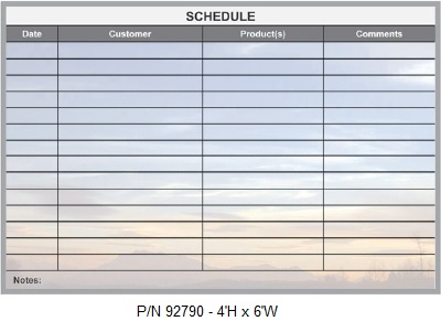 Customer Scheduling Whiteboard