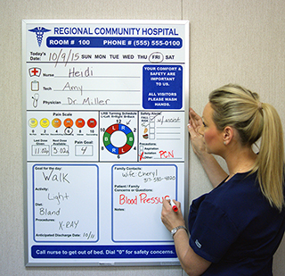 Patient Room Whiteboard