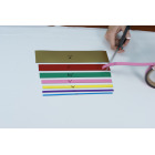Colored magnetic strips that you can cut to your desired size 