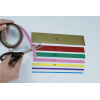 Rolls of colored magnetic strips you can cut to length simply with scissors