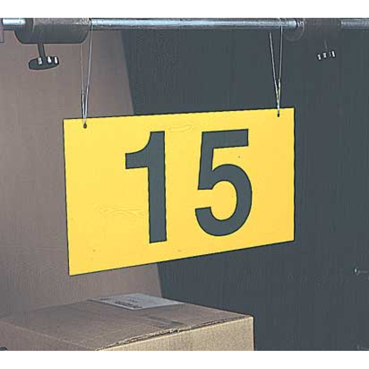flat hanging sign with 2 viewing sides