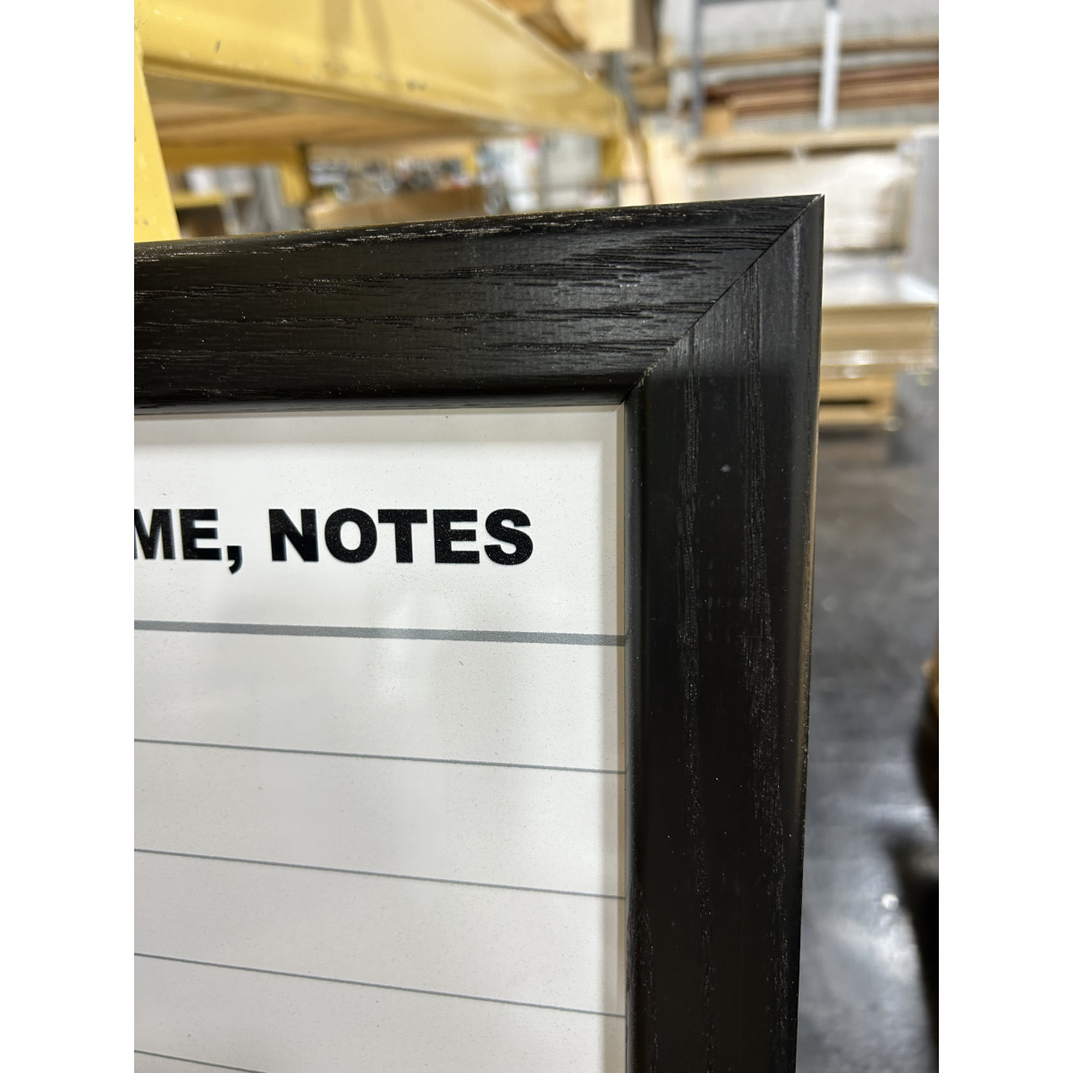 Black wood frame