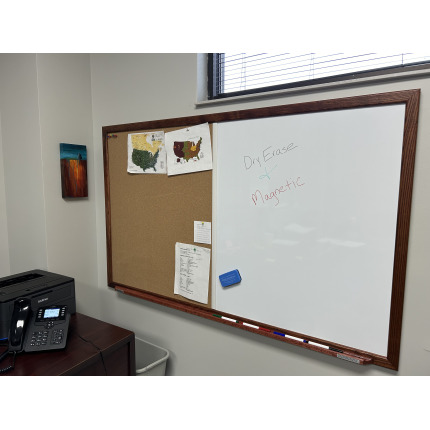 Combination Whiteboard Bulletin Board