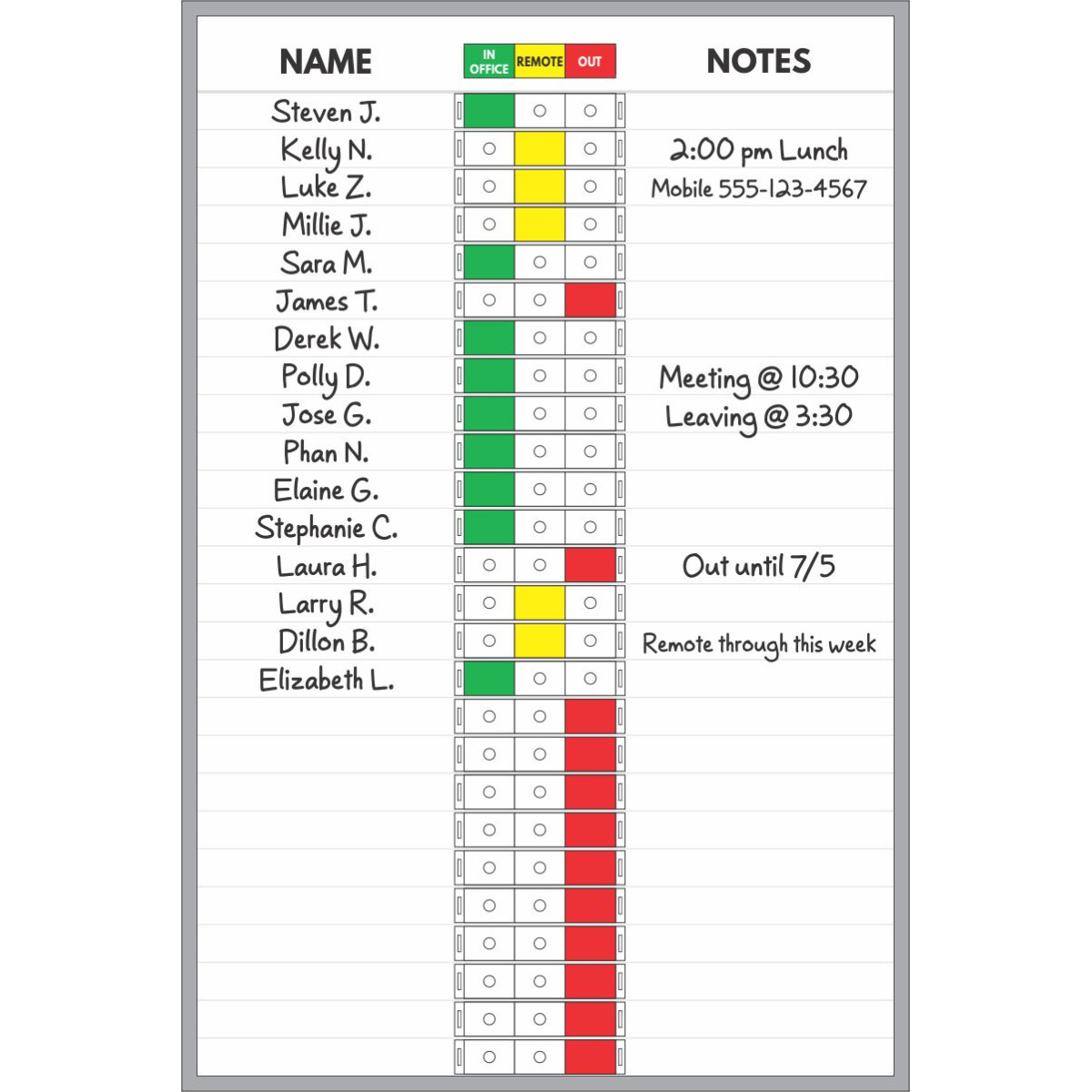 Custom 3 color slider In/Out