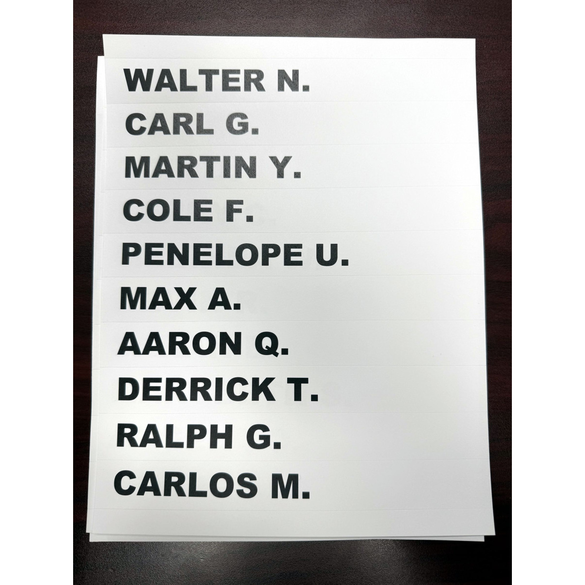 Printed Card Sheet
