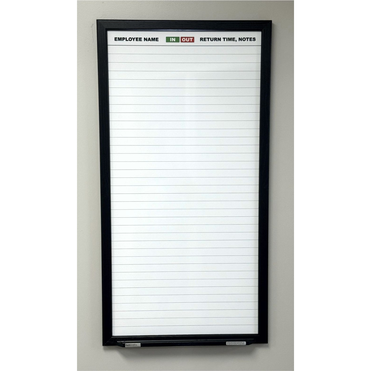 Board without magnetic indicators added