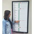 In out Indicator 4'x2' wood frame and tray