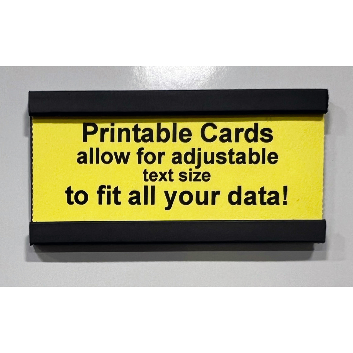 sample inch magnetic card holder and card