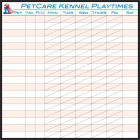 Pet Kennel Playtime Custom Whiteboard