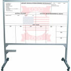 Rolling Whiteboard Aircraft Scheduler