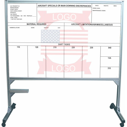 Rolling Whiteboard Aircraft Scheduler