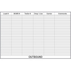 Outbound Shipments Custom White Board