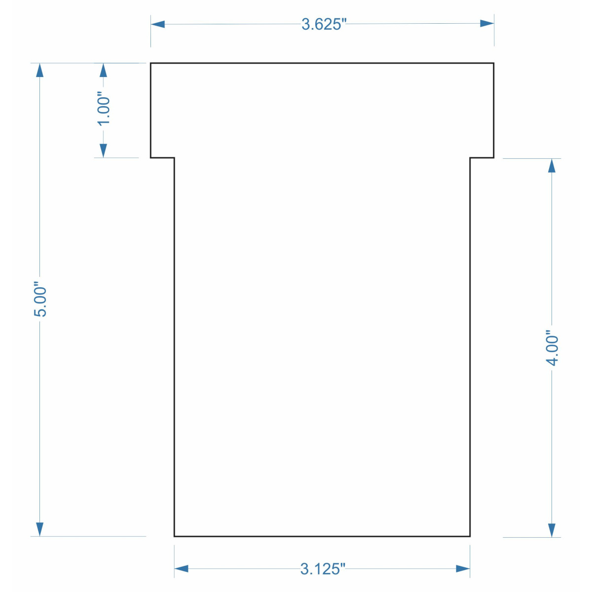 T-card dimensions