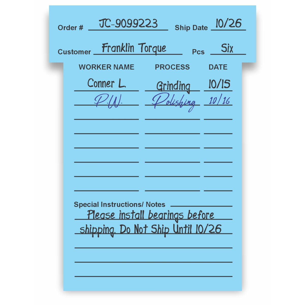 Custom Printed T-card