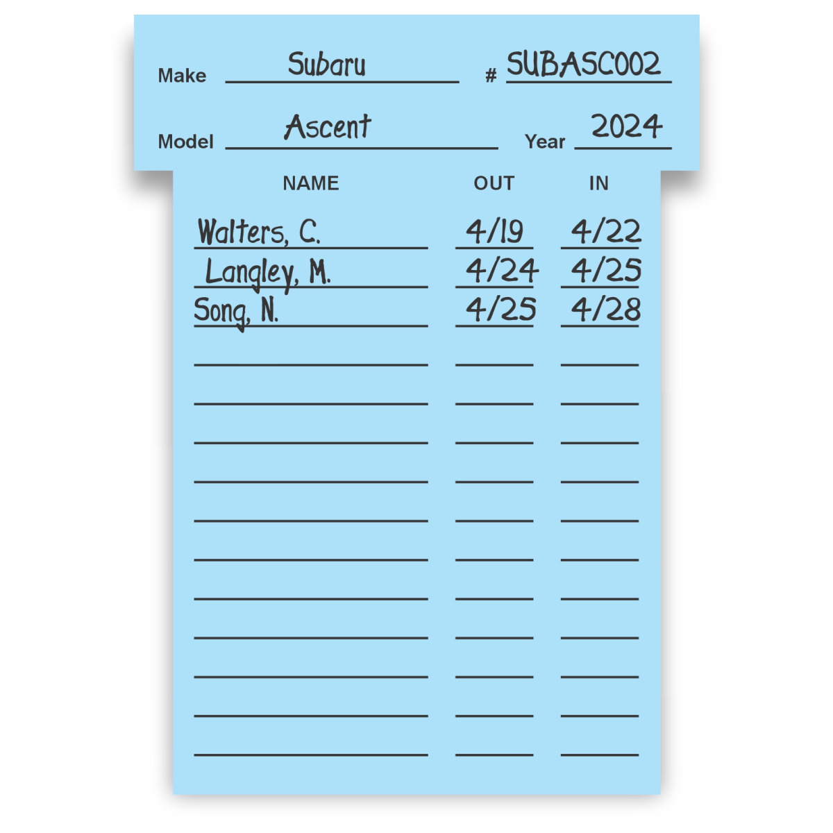 custom printed t-card