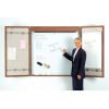 cabinet style whiteboard with optional projection screen