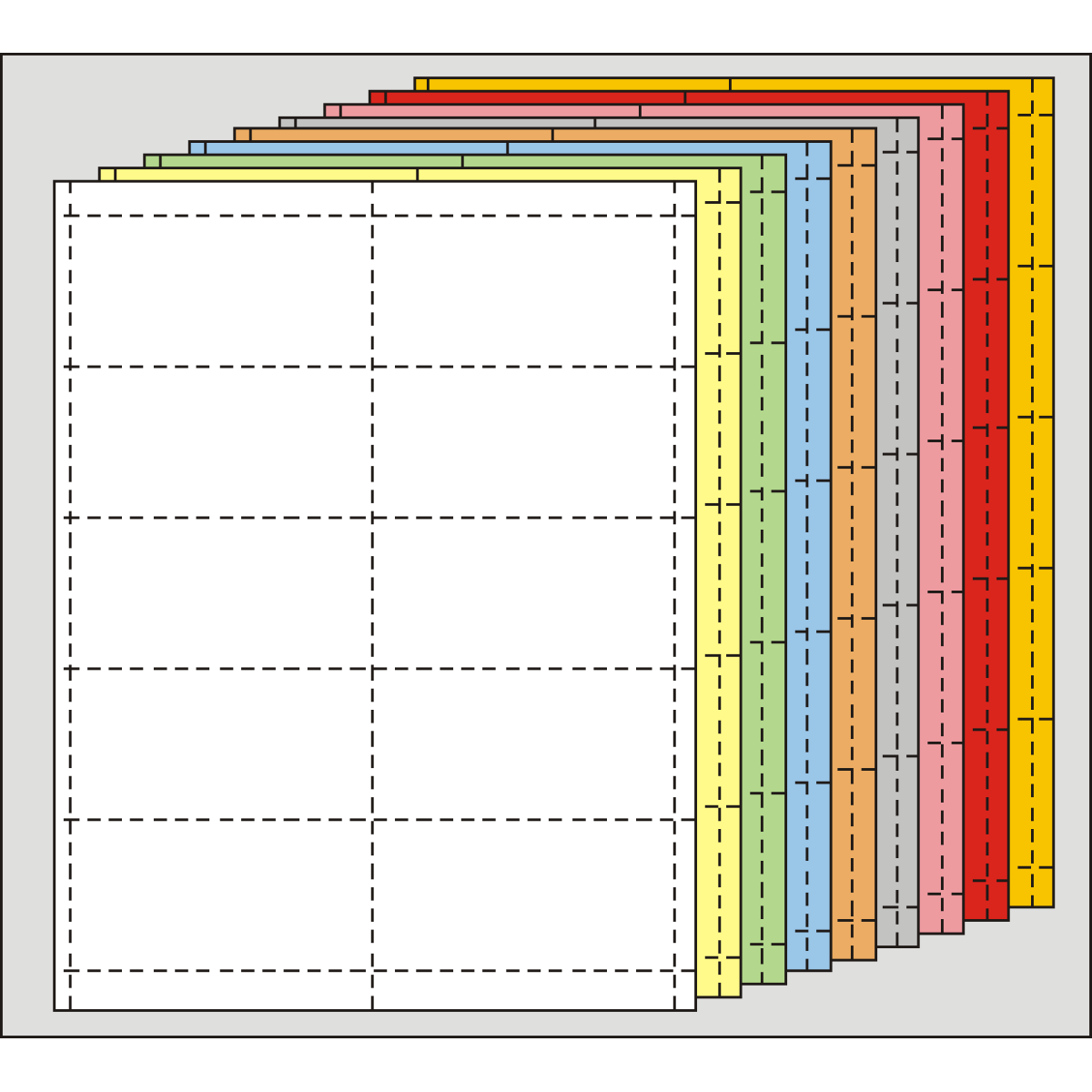 warehouse barcode label card sheets