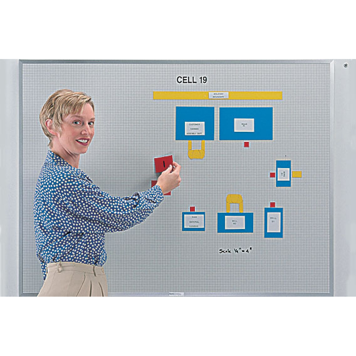 cell layout chart whiteboard kit