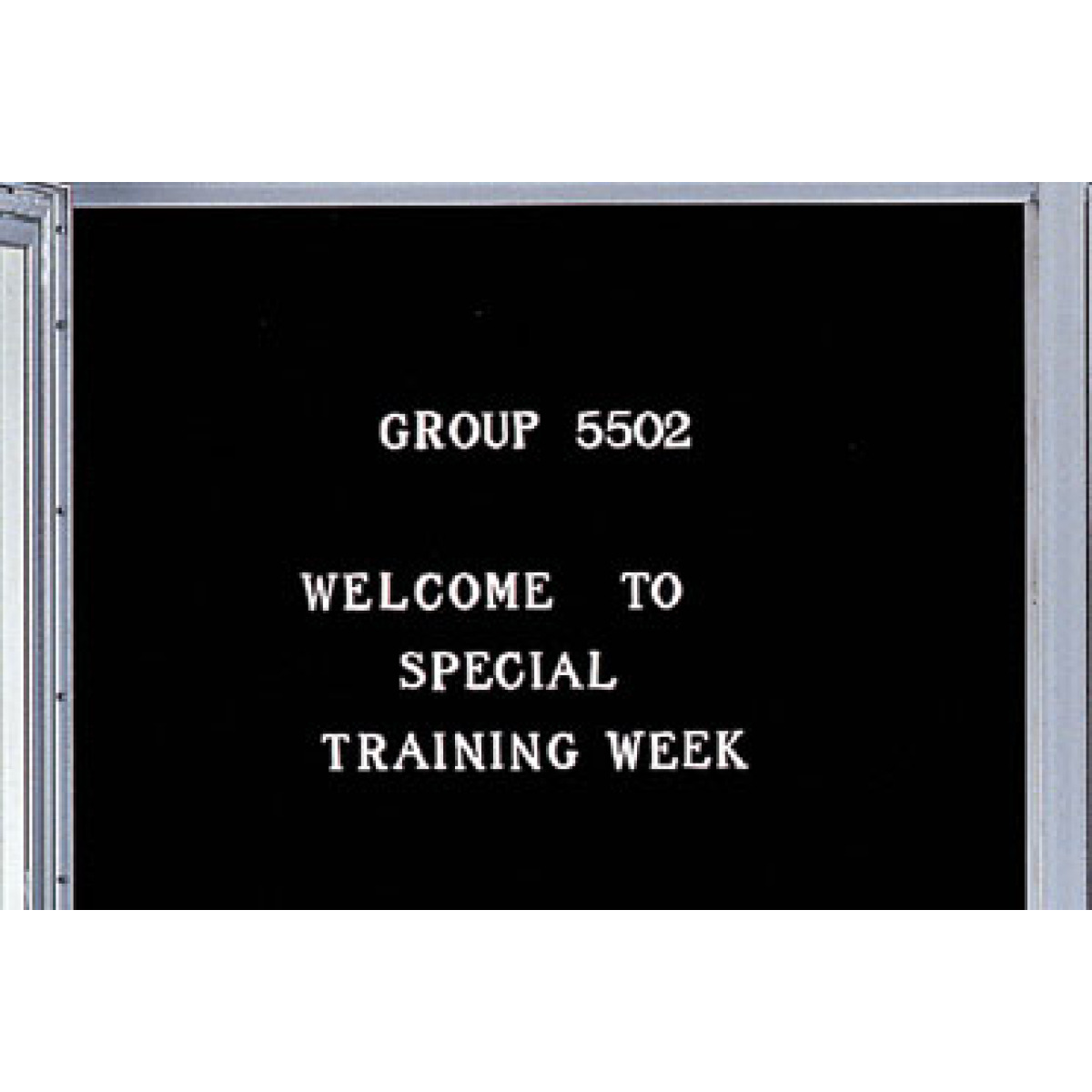 enclosed panel cabinet bulletin board