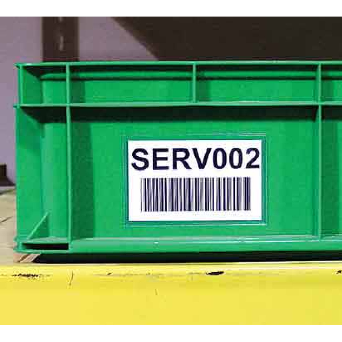 clear pouch adhesive card holder on a tote