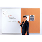 whiteboard and bulletin board combination