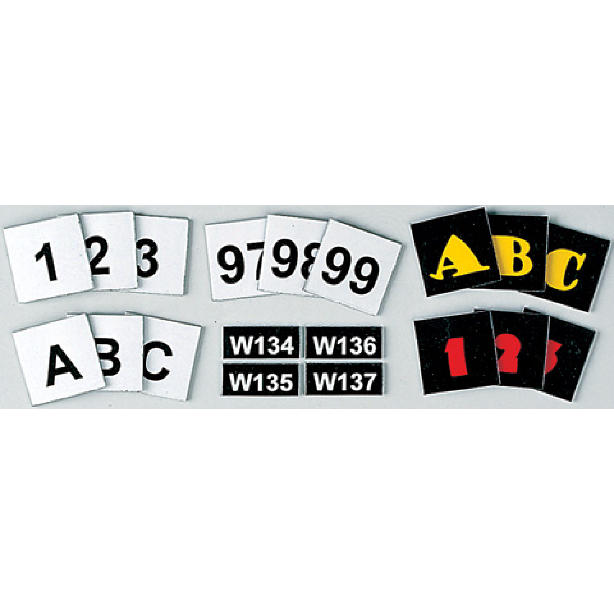 magnetic numbers and letters