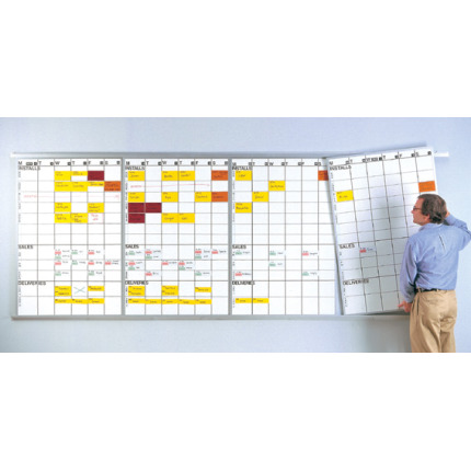 rotating lift-out job schedule whiteboard panels