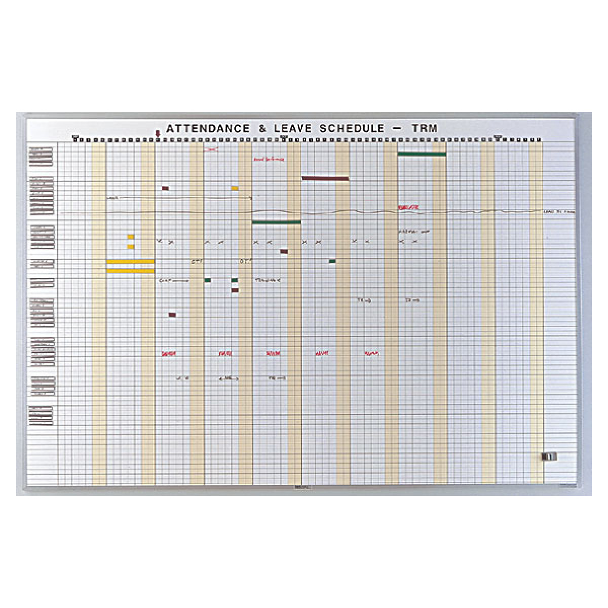 daily leave schedule whiteboard kit daily leave schedule whiteboard kit