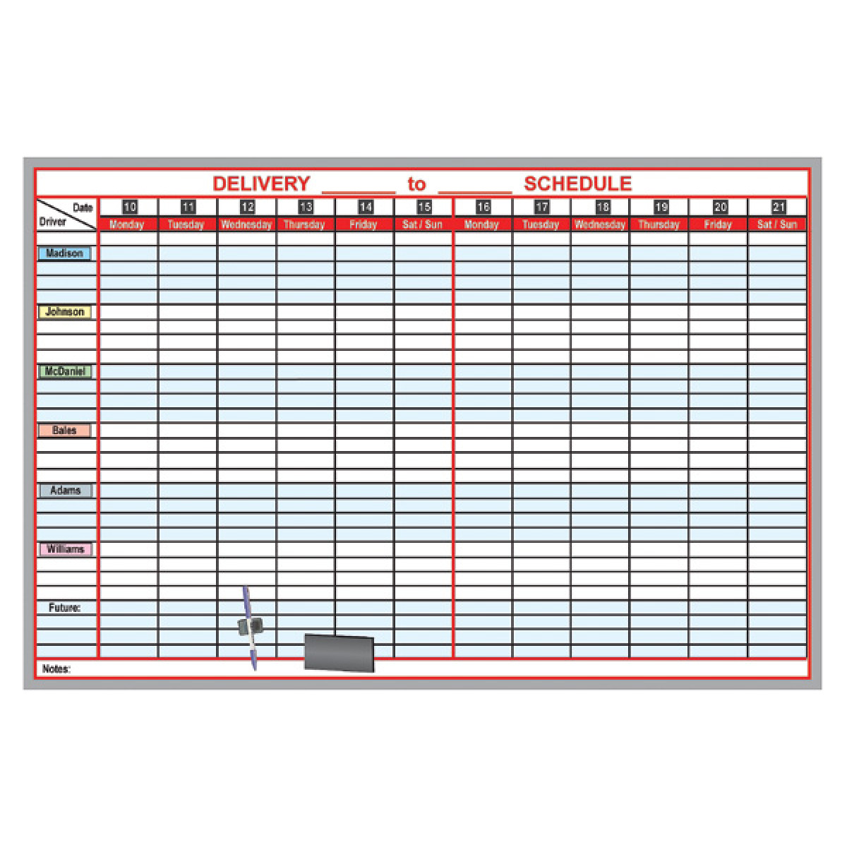 deliveries scheduling board deliveries scheduling board