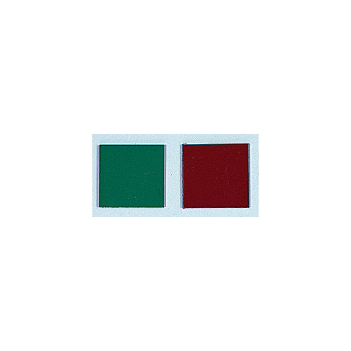 double-sided whiteboard magnet in red and green
