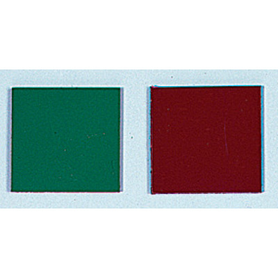 double-sided whiteboard magnet in red and green
