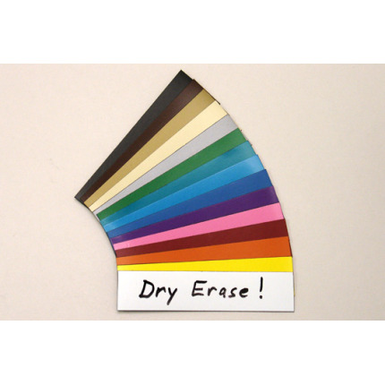 dry erase colored magnetic strips in a choice of 11 colors