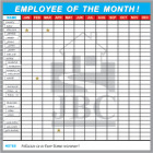 employee of the month recognition whiteboard