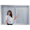 enclosed clear door whiteboard